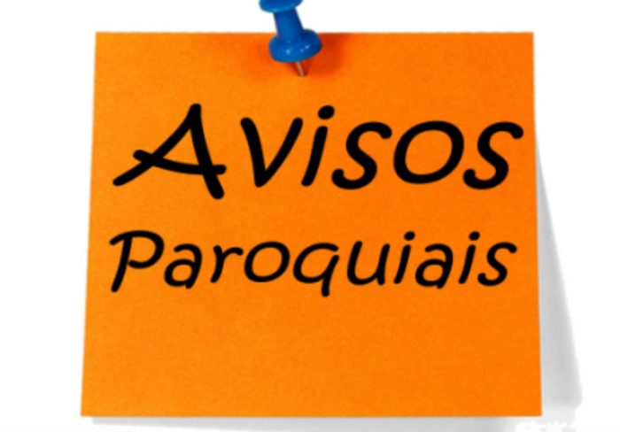 Avisos Paroquiais 15 e 16/10/2016