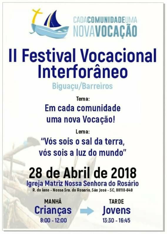 II FESTIVAL VOCACIONAL INTERFORÂNEO